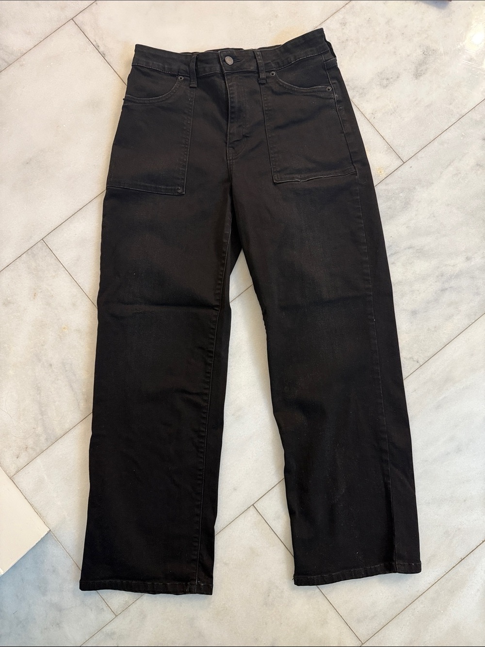 Men's Black Straight-Leg Jeans